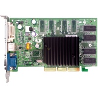 Grafische kaart nVidia GeForce FX5200 128MB DDR AGP 8x DVI VGA S-VIDEO NV34 Board p162-1nz DELL